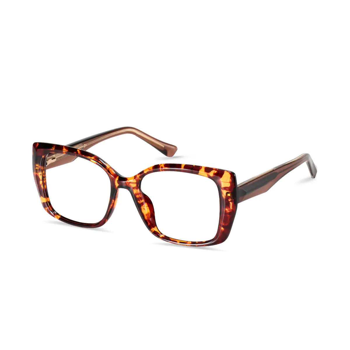 Rectangle Tortoiseshell Eyeglasses