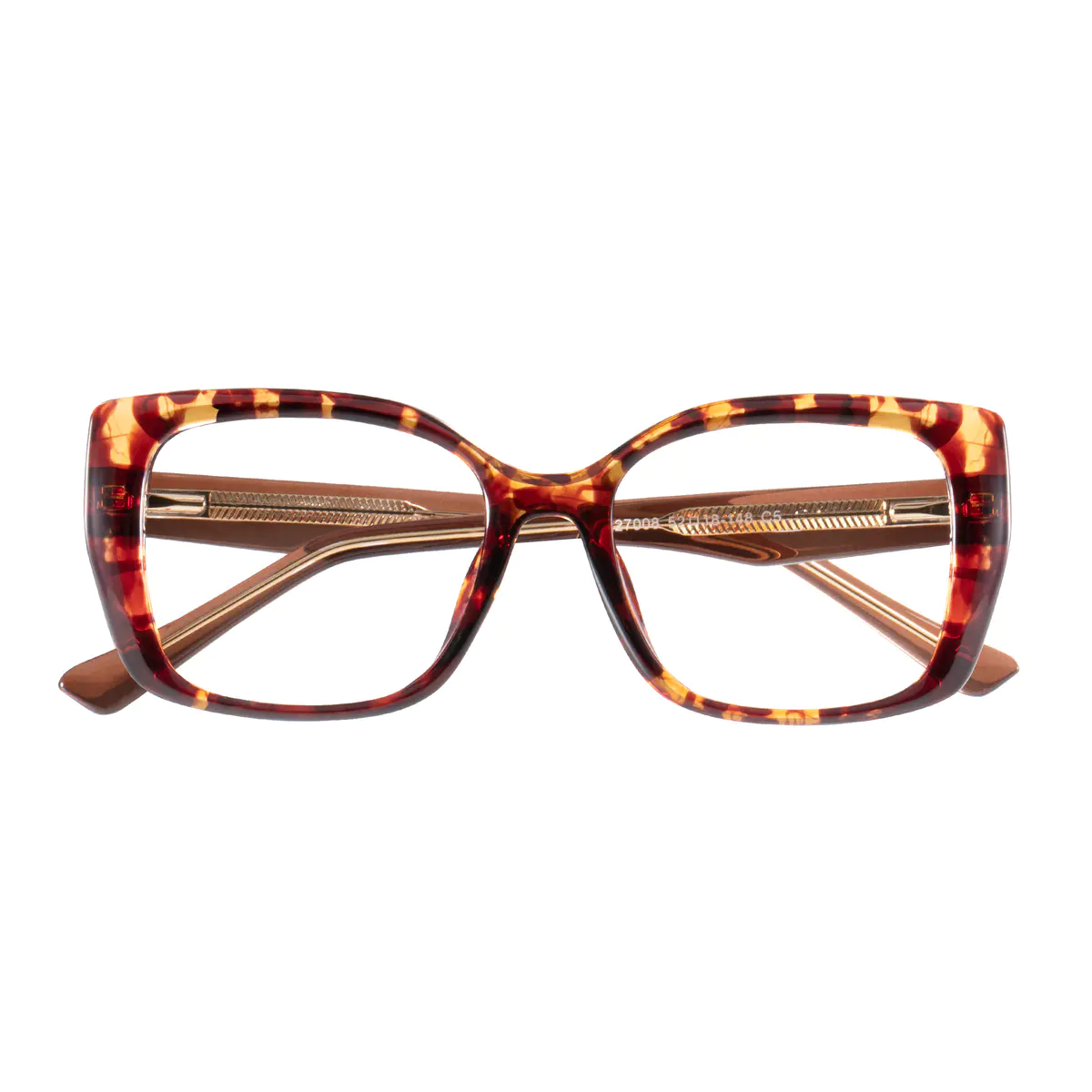 Rectangle Tortoiseshell Eyeglasses