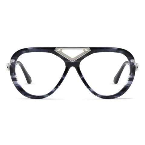 Aviator Grey Eyeglasses