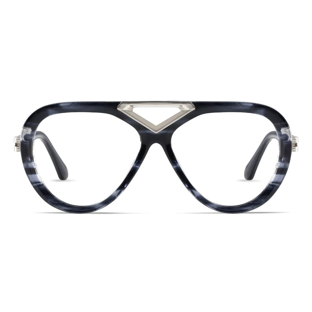 Aviator Grey Eyeglasses