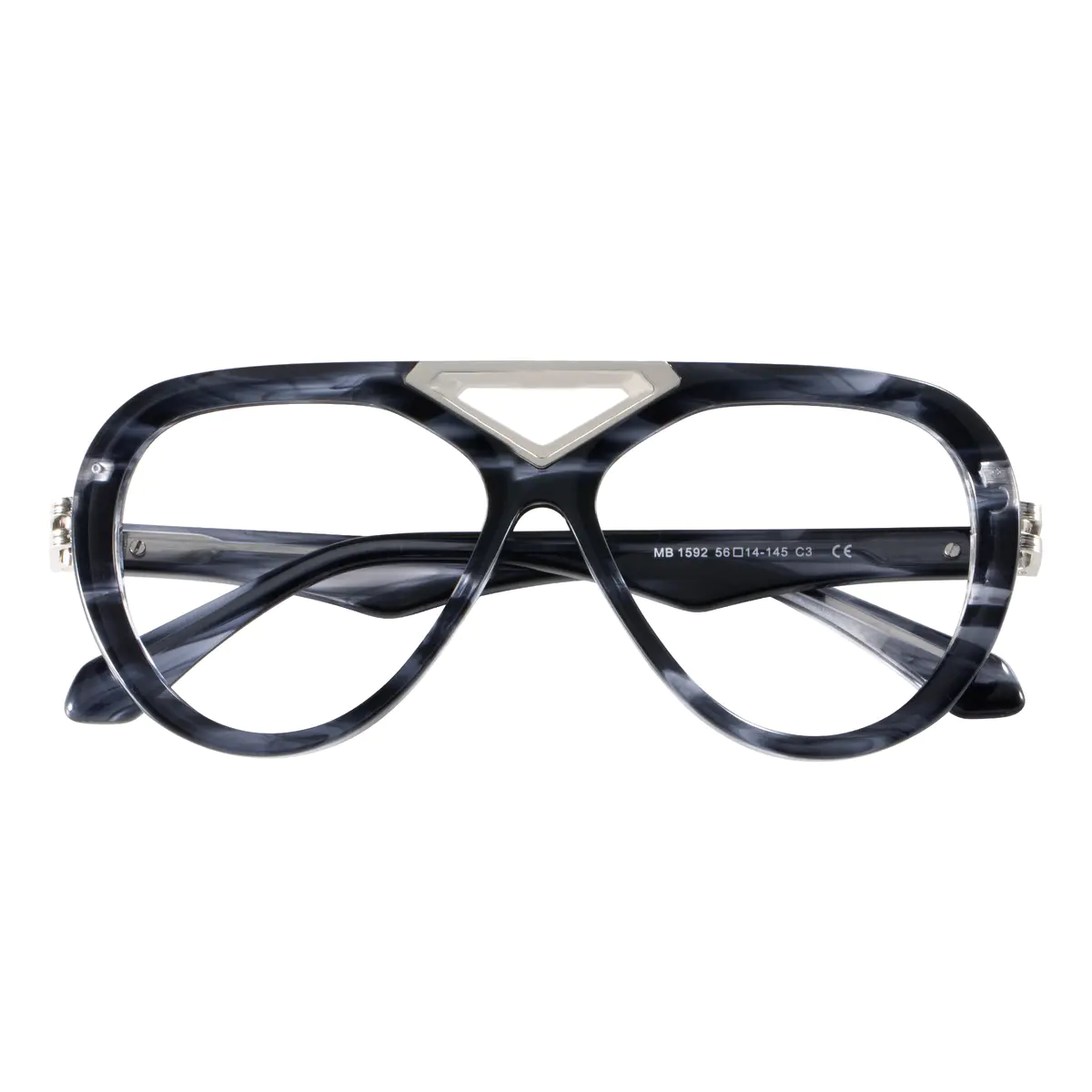 Aviator Grey Eyeglasses