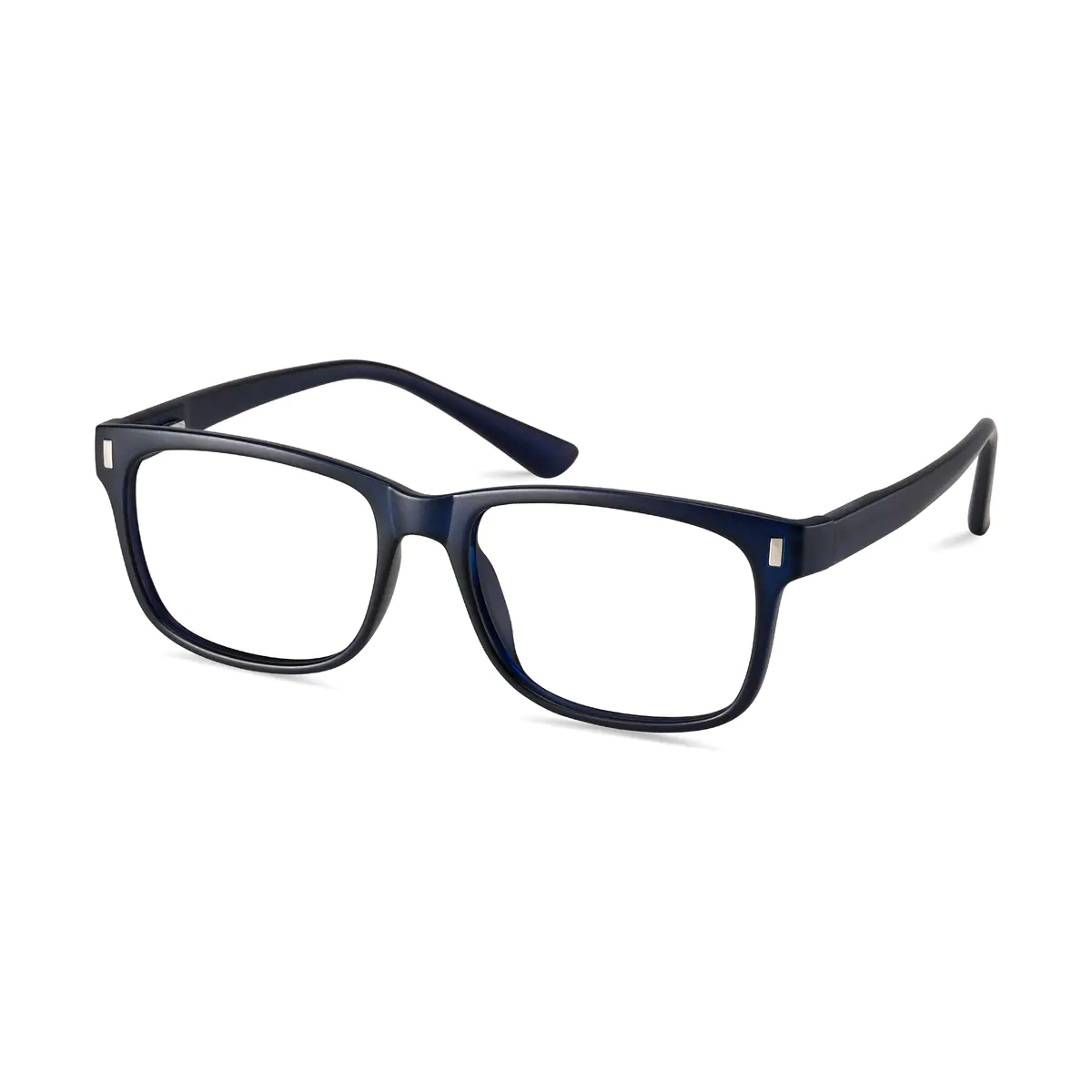 Rectangle Blue Eyeglasses