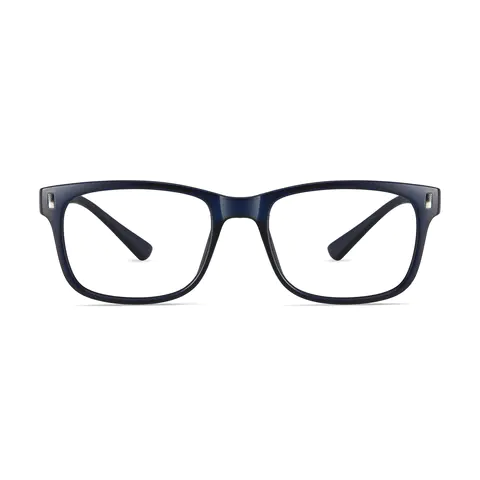 Rectangle Blue Eyeglasses