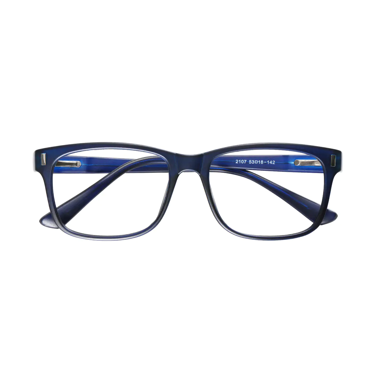 Rectangle Blue Eyeglasses