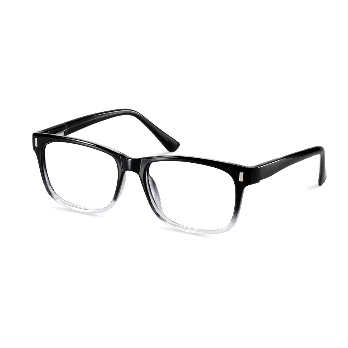 Rectangle Black/Clear Eyeglasses