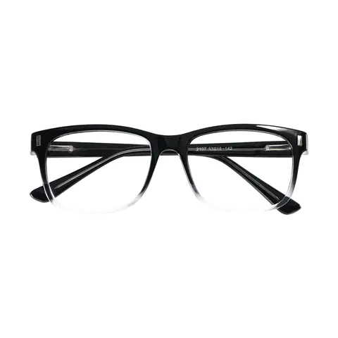Rectangle Black/Clear Eyeglasses