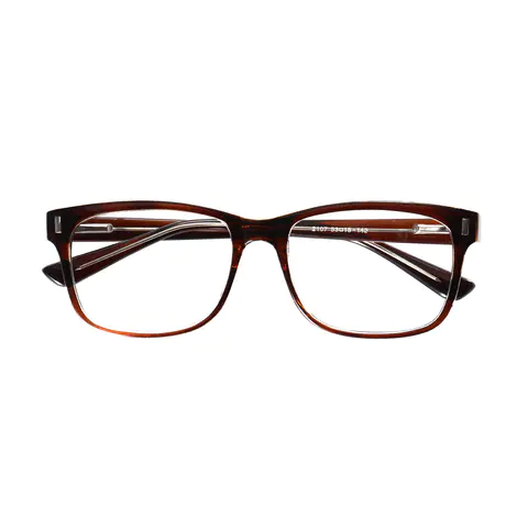 Rectangle Brown Eyeglasses