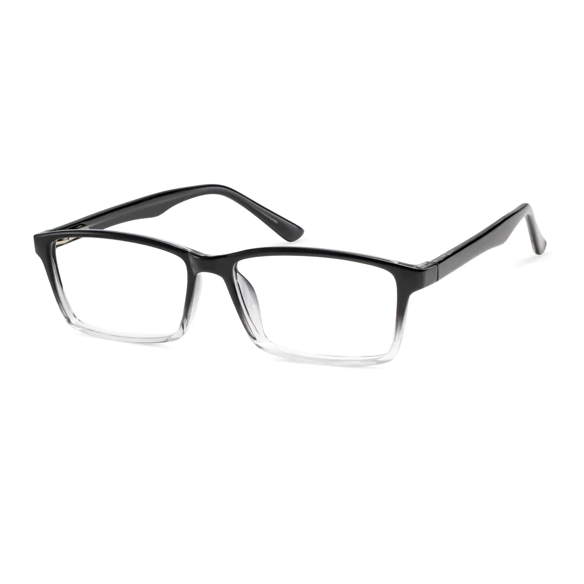 Rectangle Black/Clear Eyeglasses