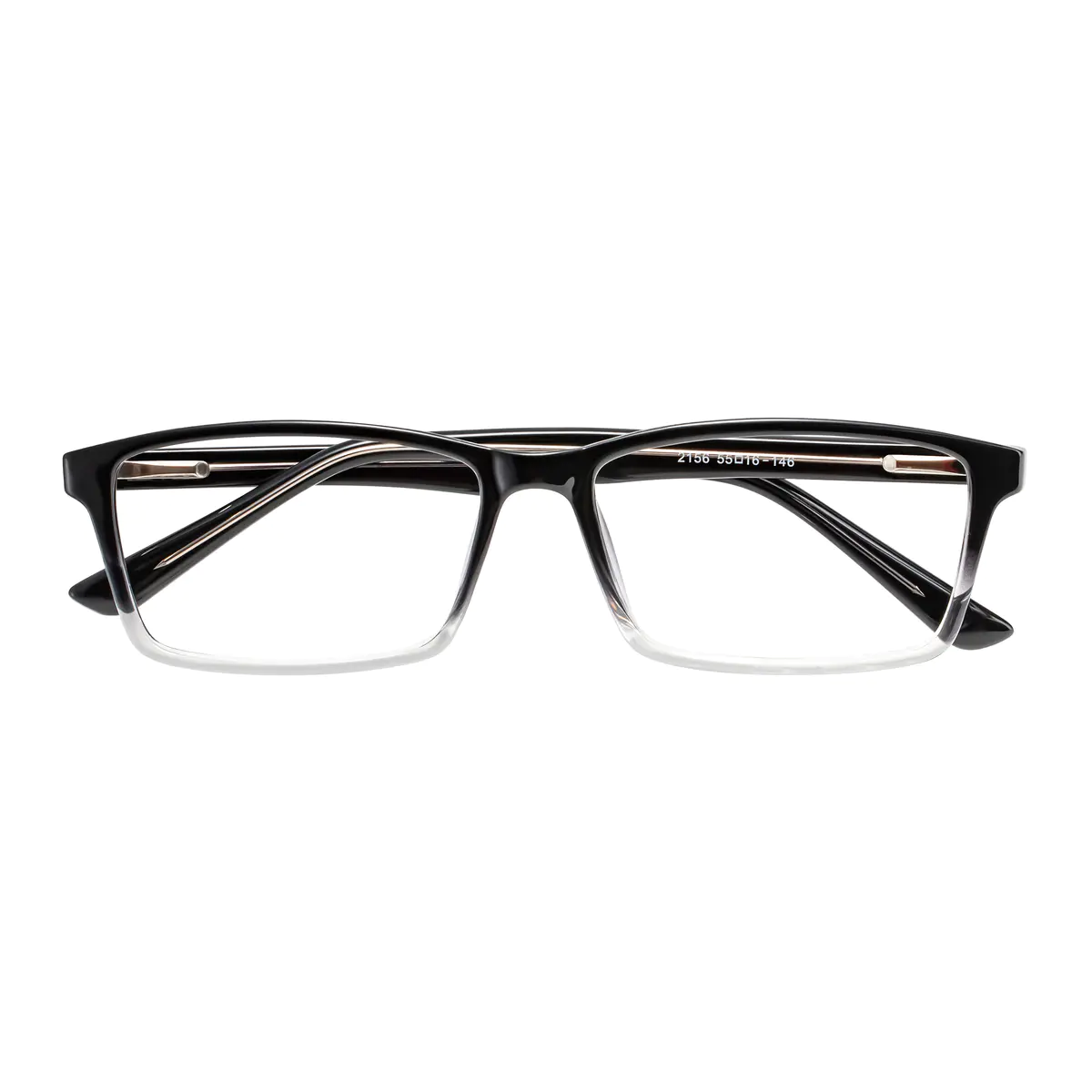 Rectangle Black/Clear Eyeglasses