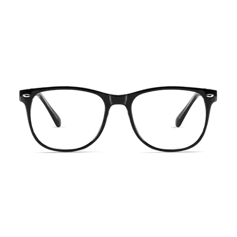 Oval Black Eyeglasses
