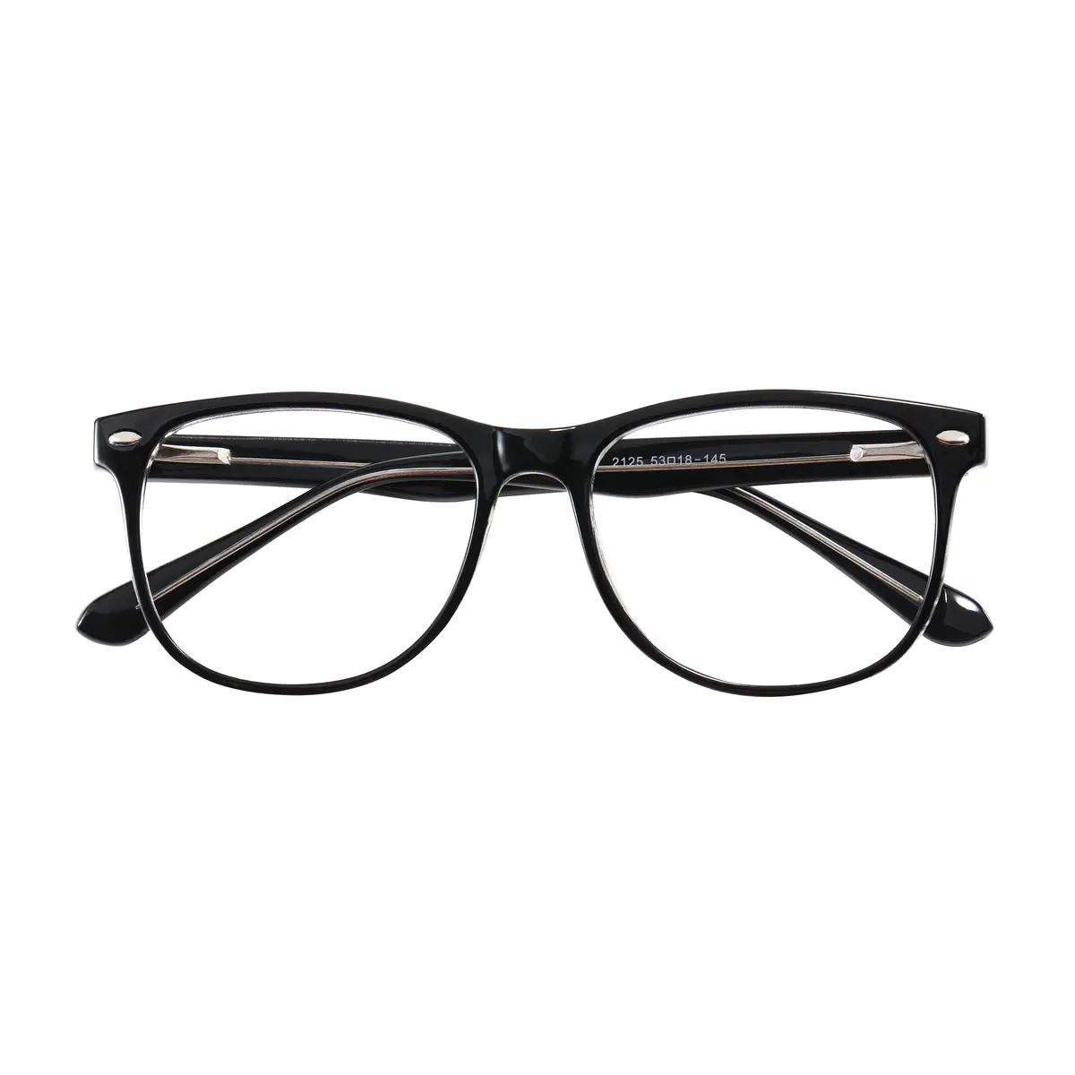 Oval Black Eyeglasses