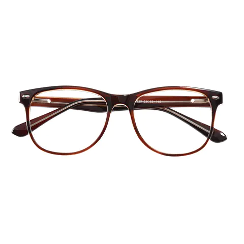 Oval Brown Eyeglasses