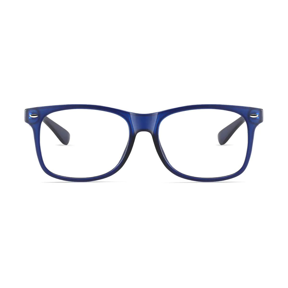 Rectangle Blue Eyeglasses