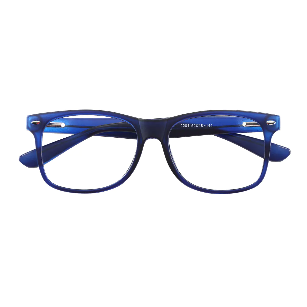 Rectangle Blue Eyeglasses