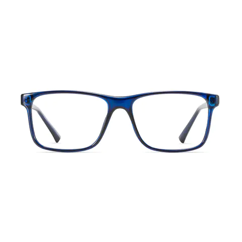 Rectangle Tortoiseshell/Blue Eyeglasses