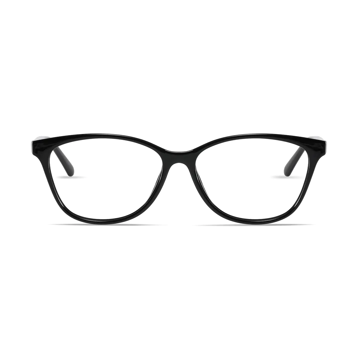 Oval Black Eyeglasses