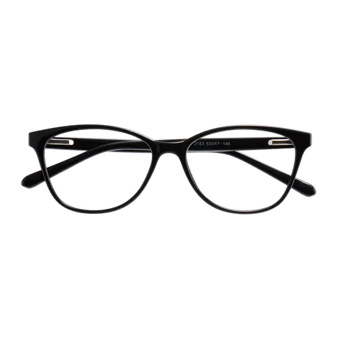 Oval Black Eyeglasses