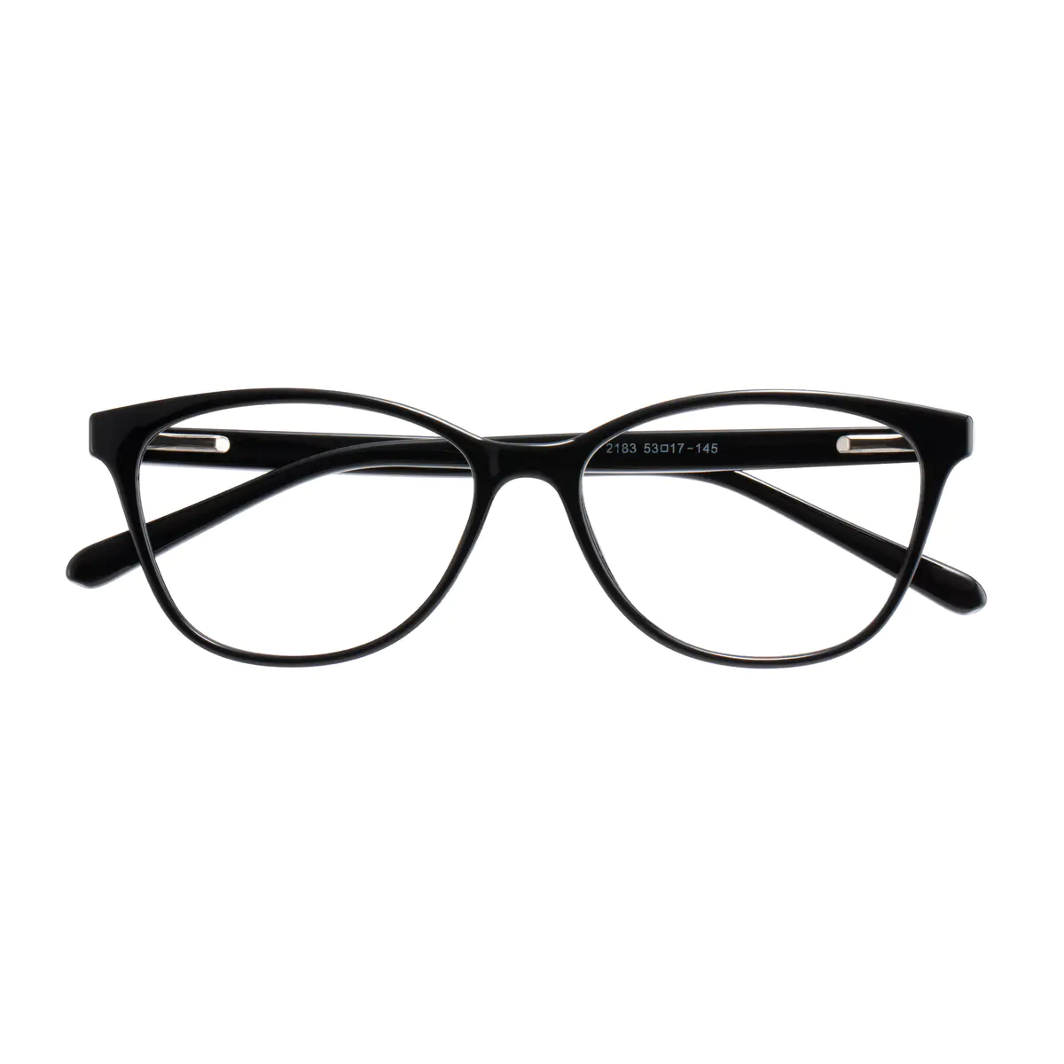Oval Black Eyeglasses