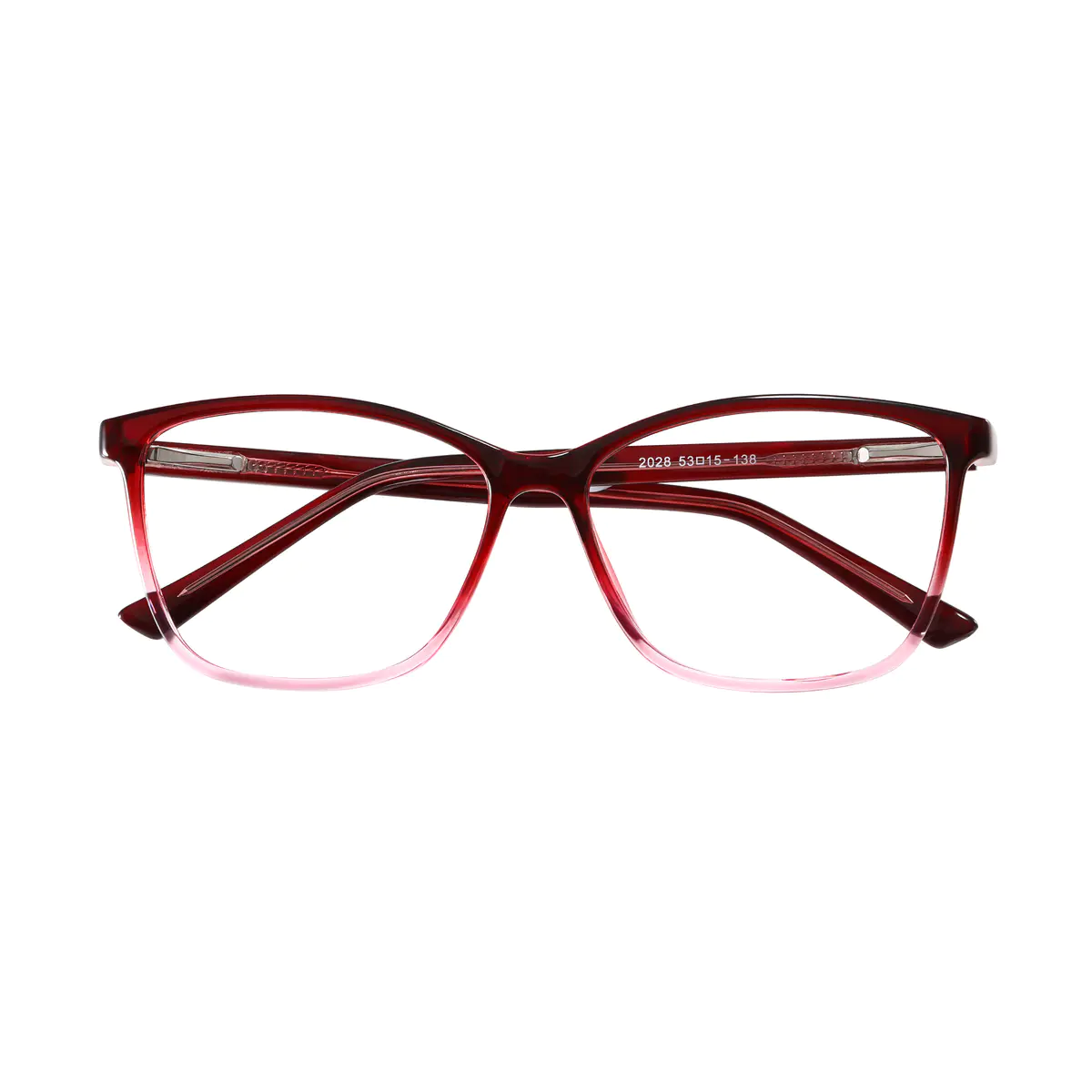 Square Red Eyeglasses