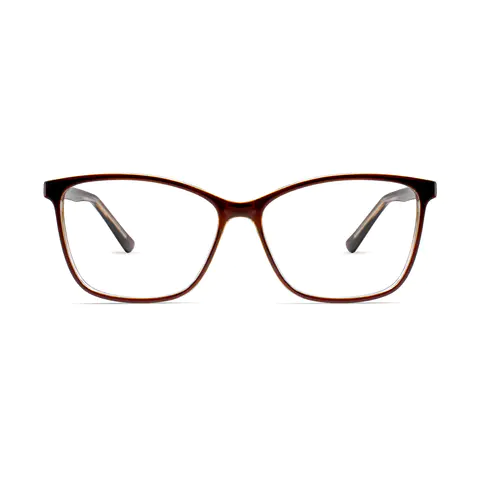 Square Brown Eyeglasses
