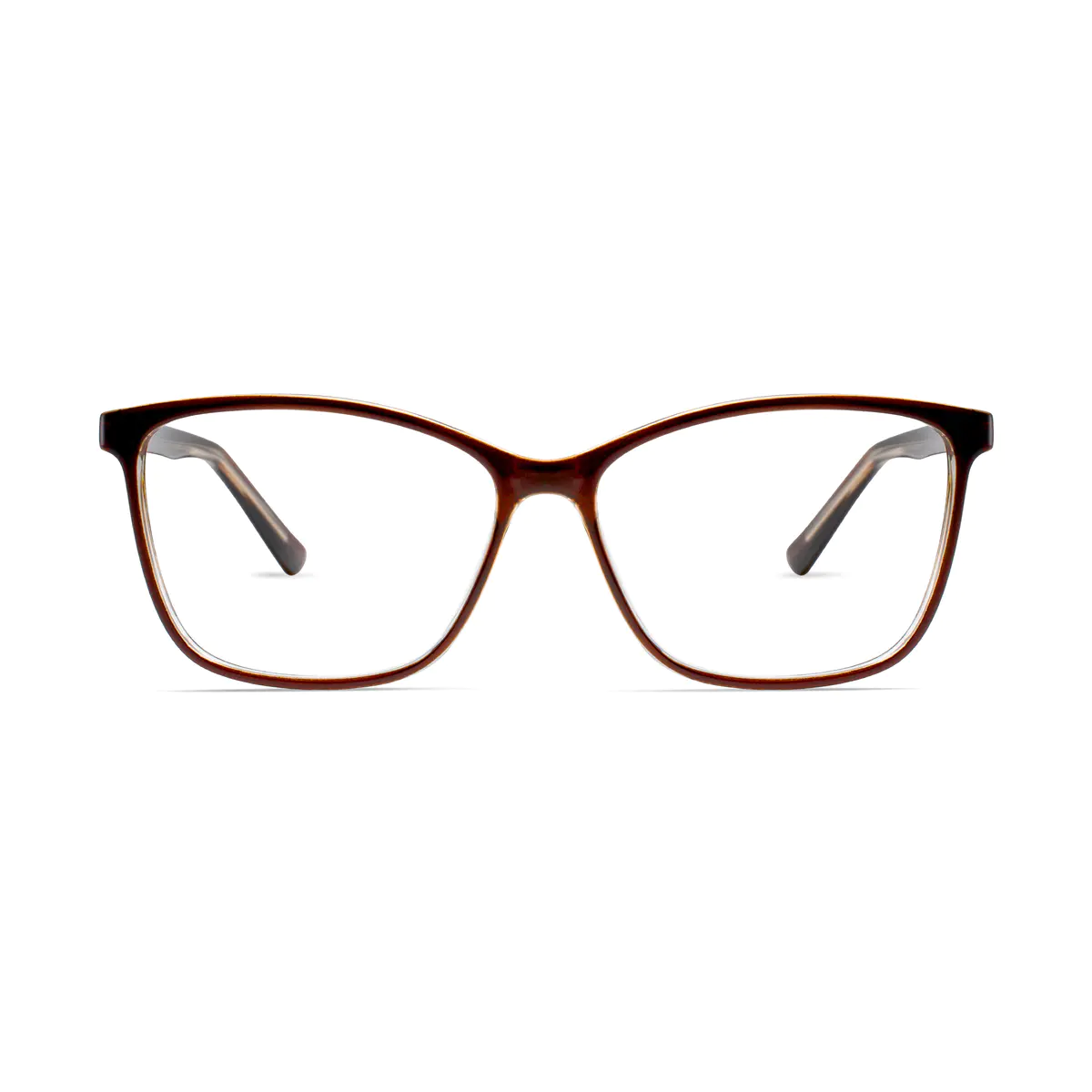 Square Brown Eyeglasses