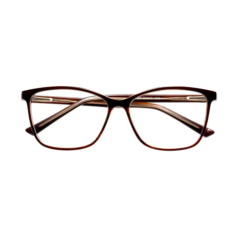 Square Brown Eyeglasses