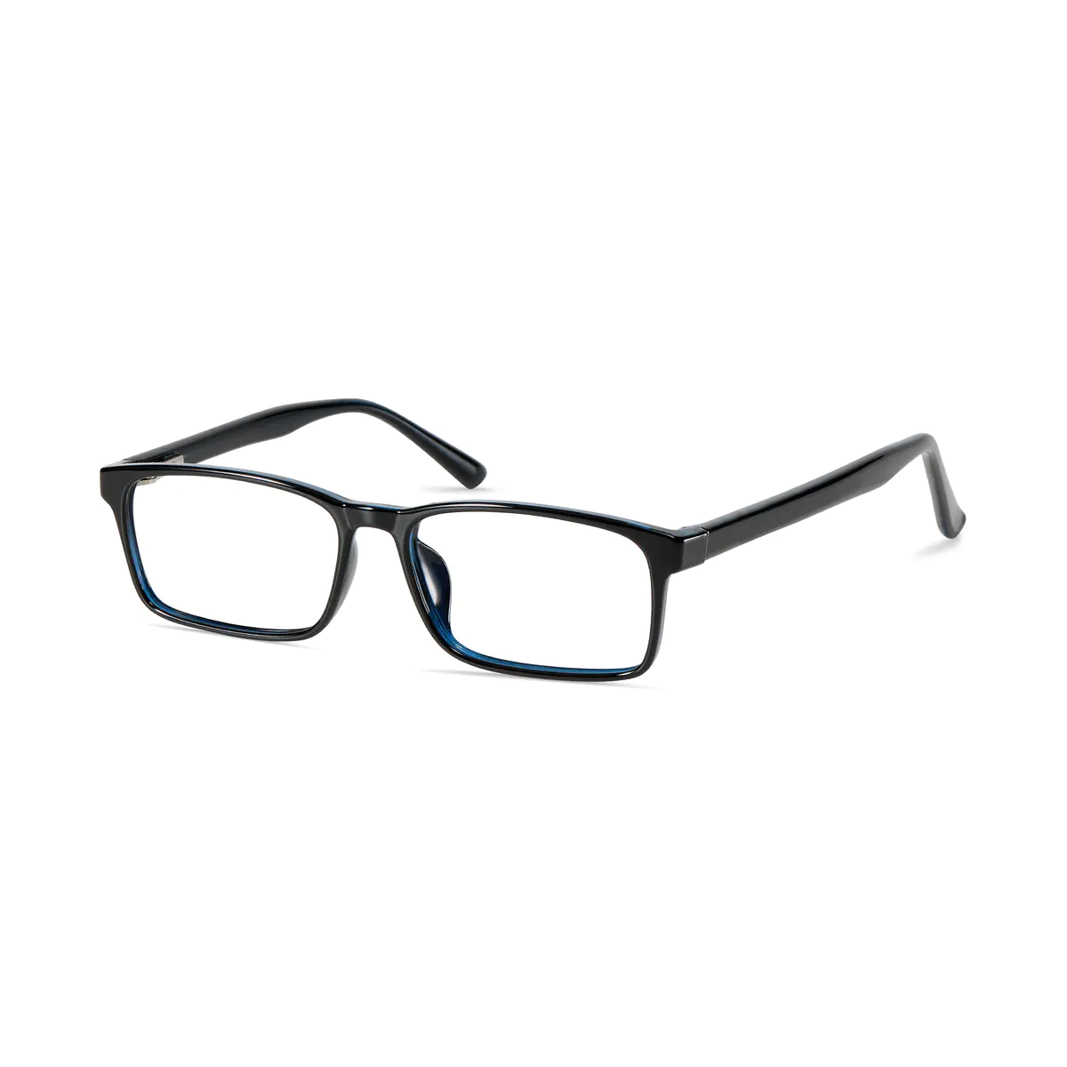 Rectangle Tortoiseshell/Blue Eyeglasses