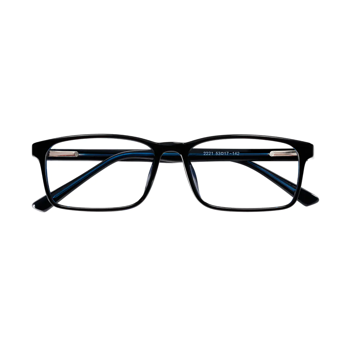 Rectangle Tortoiseshell/Blue Eyeglasses