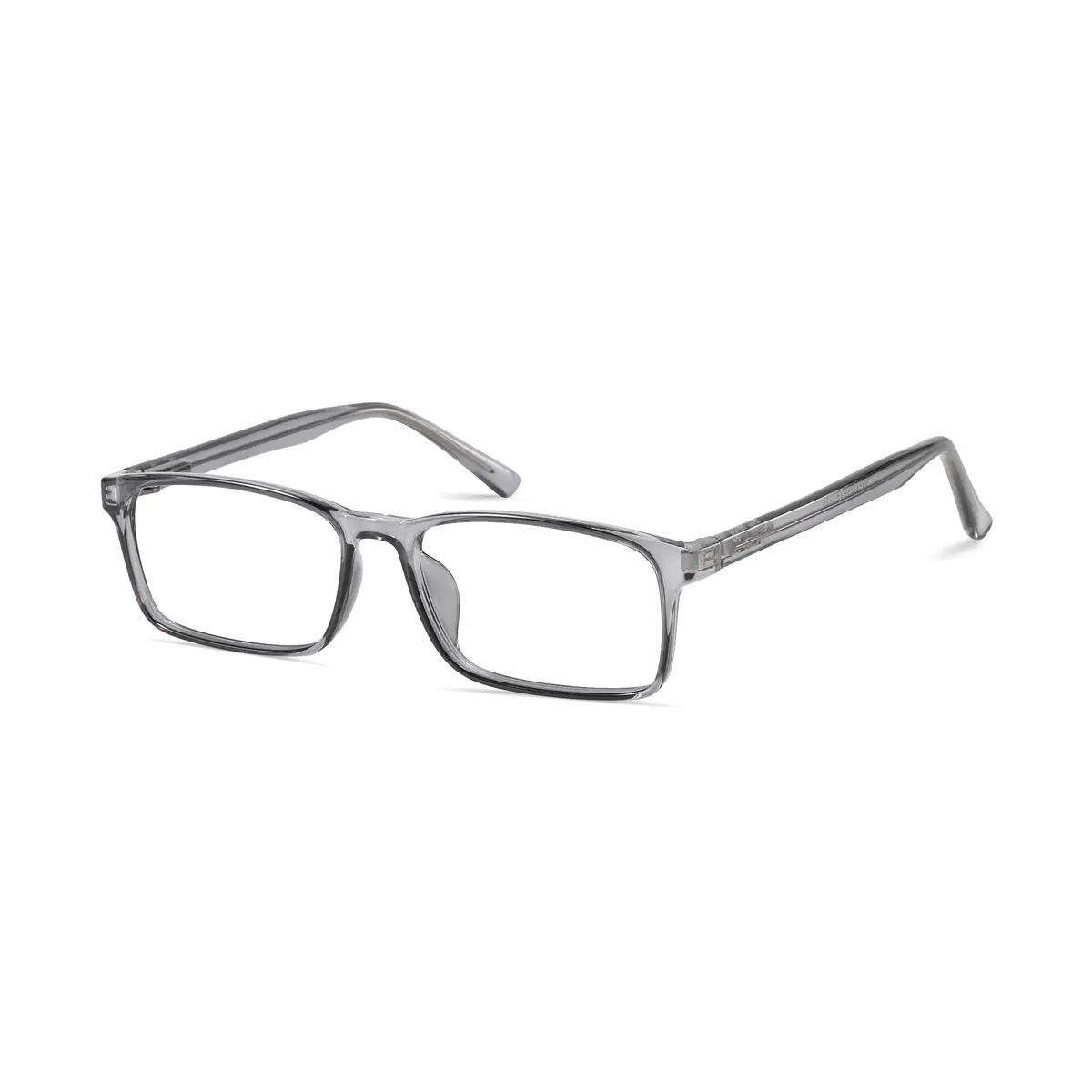Rectangle Gray Eyeglasses