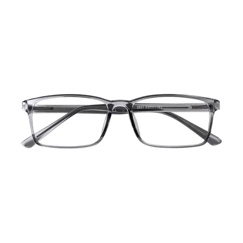 Rectangle Gray Eyeglasses