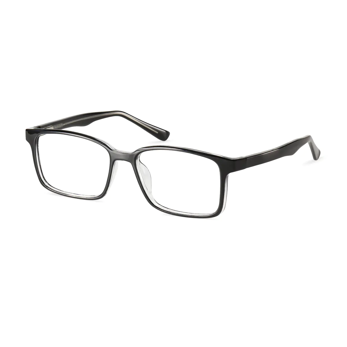 Rectangle Black/Clear Eyeglasses