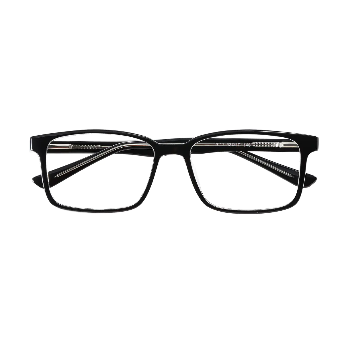 Rectangle Black/Clear Eyeglasses