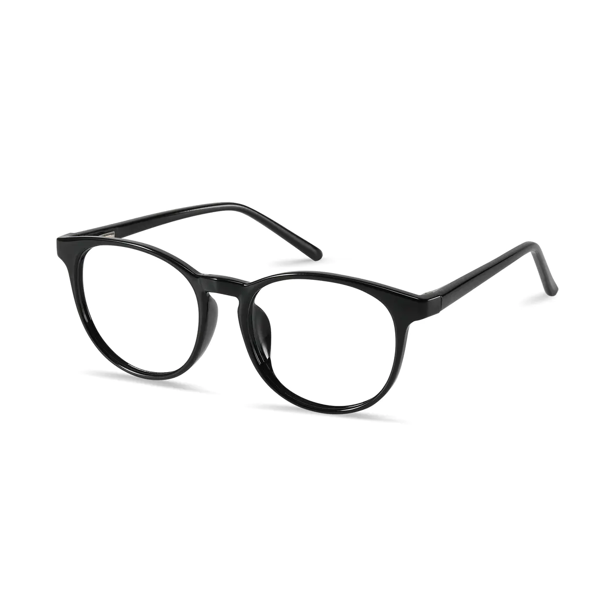 Oval Black Eyeglasses