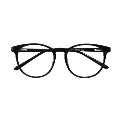 Oval Black Eyeglasses