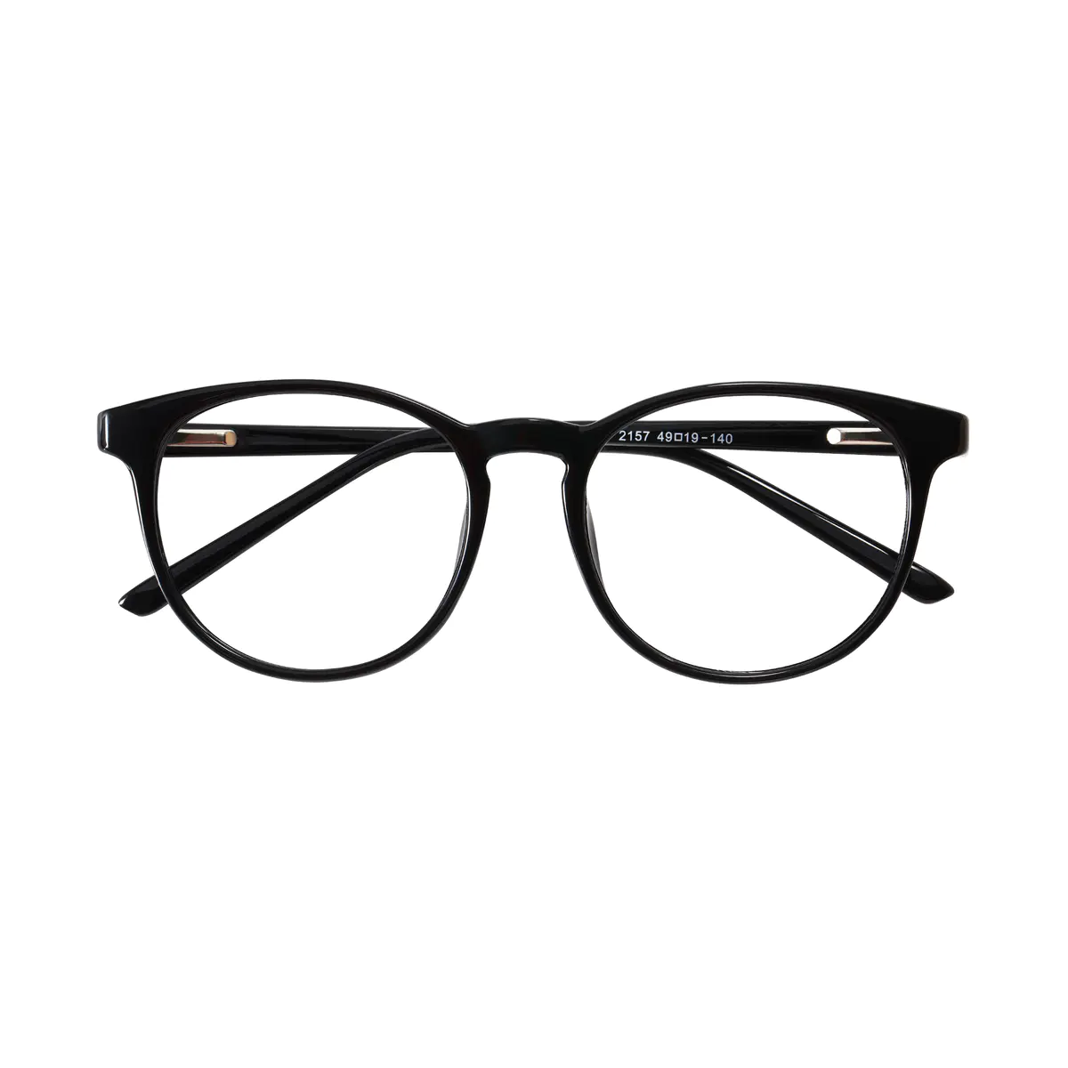 Oval Black Eyeglasses