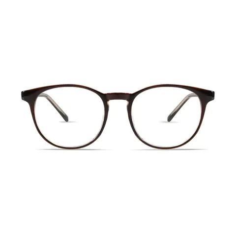 Oval Brown Eyeglasses