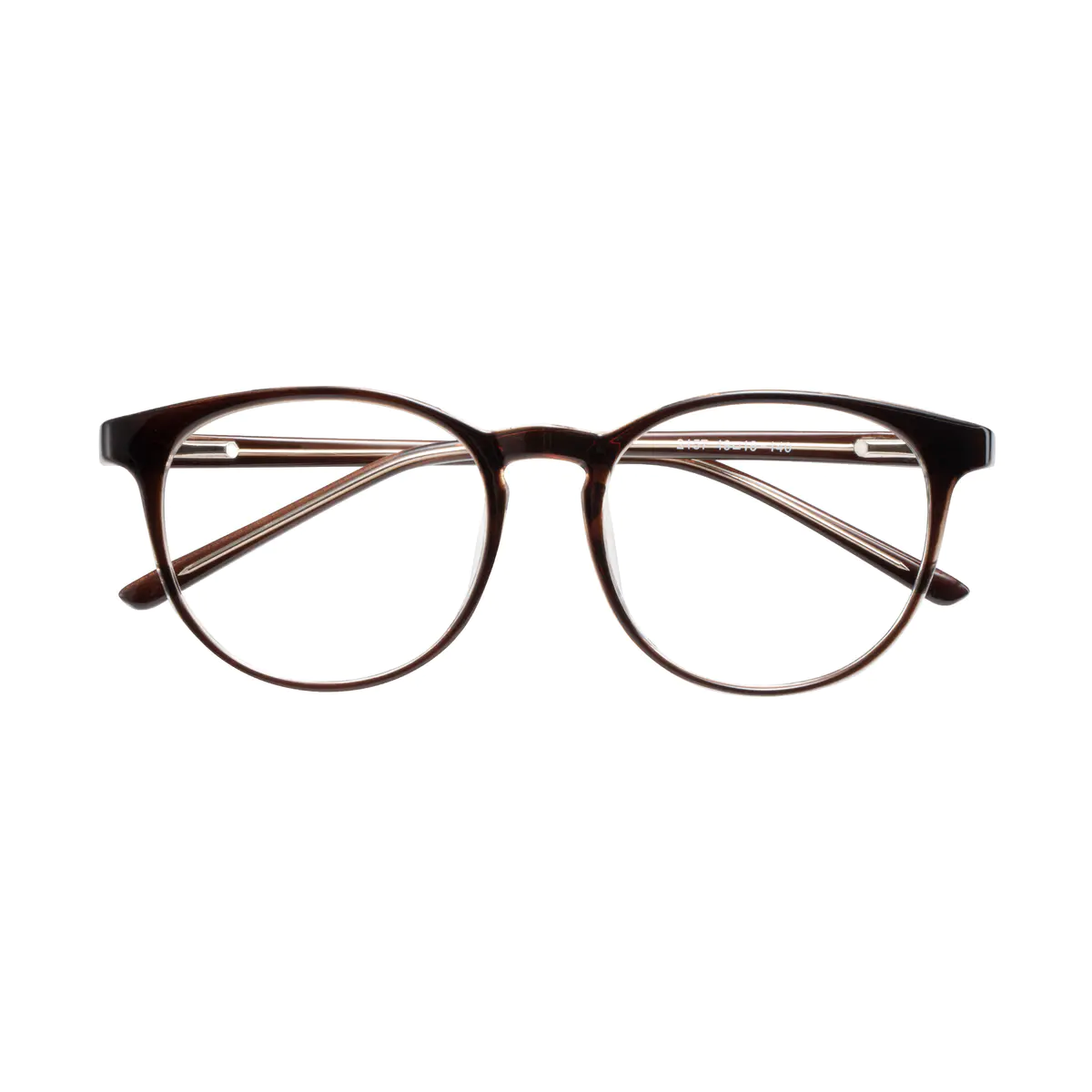 Oval Brown Eyeglasses