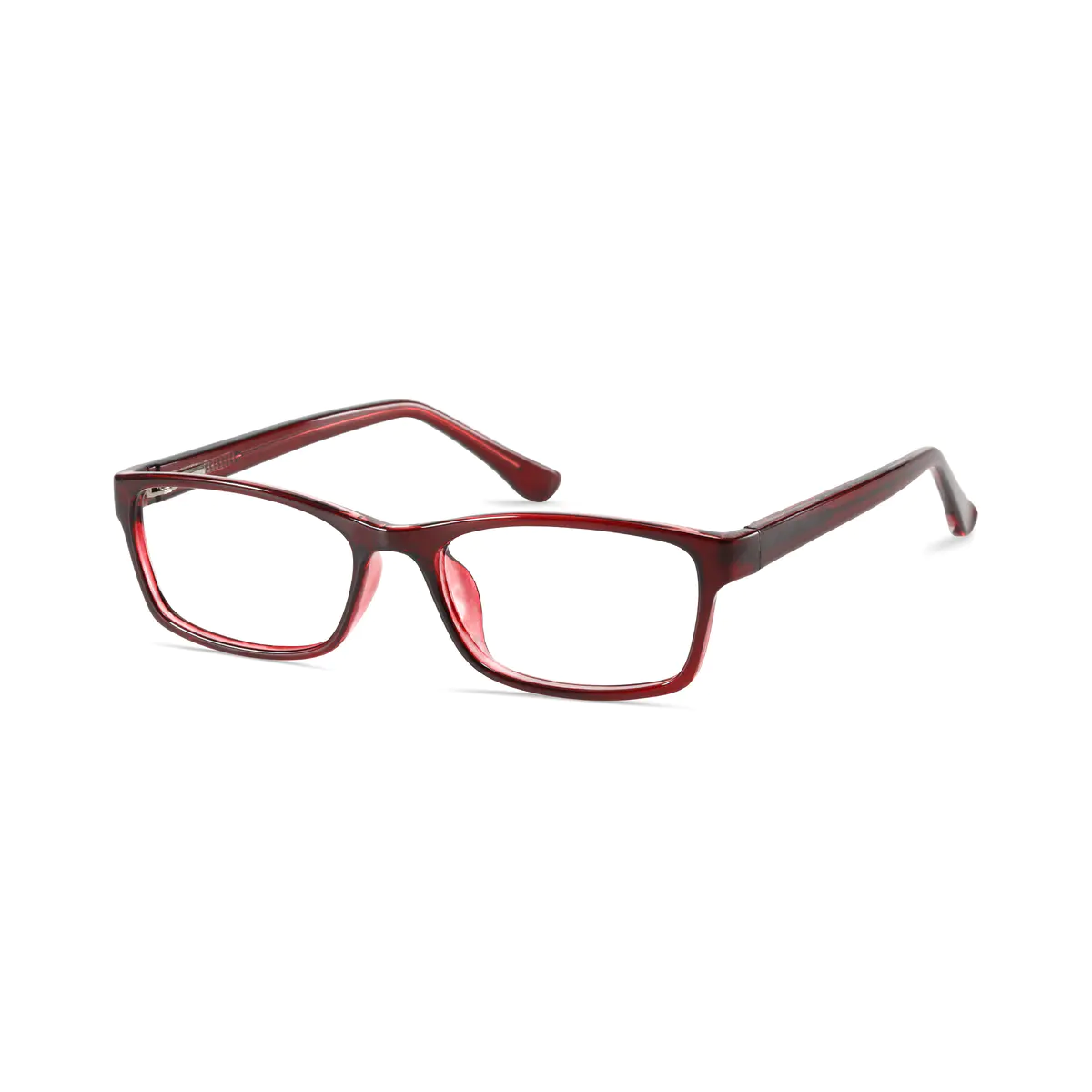 Rectangle Red Eyeglasses
