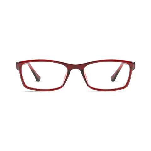 Rectangle Red Eyeglasses