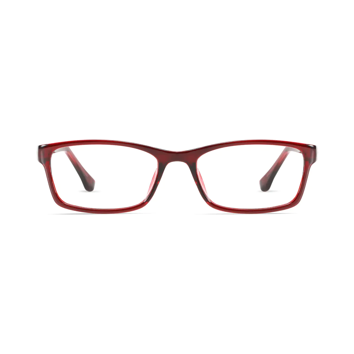 Rectangle Red Eyeglasses