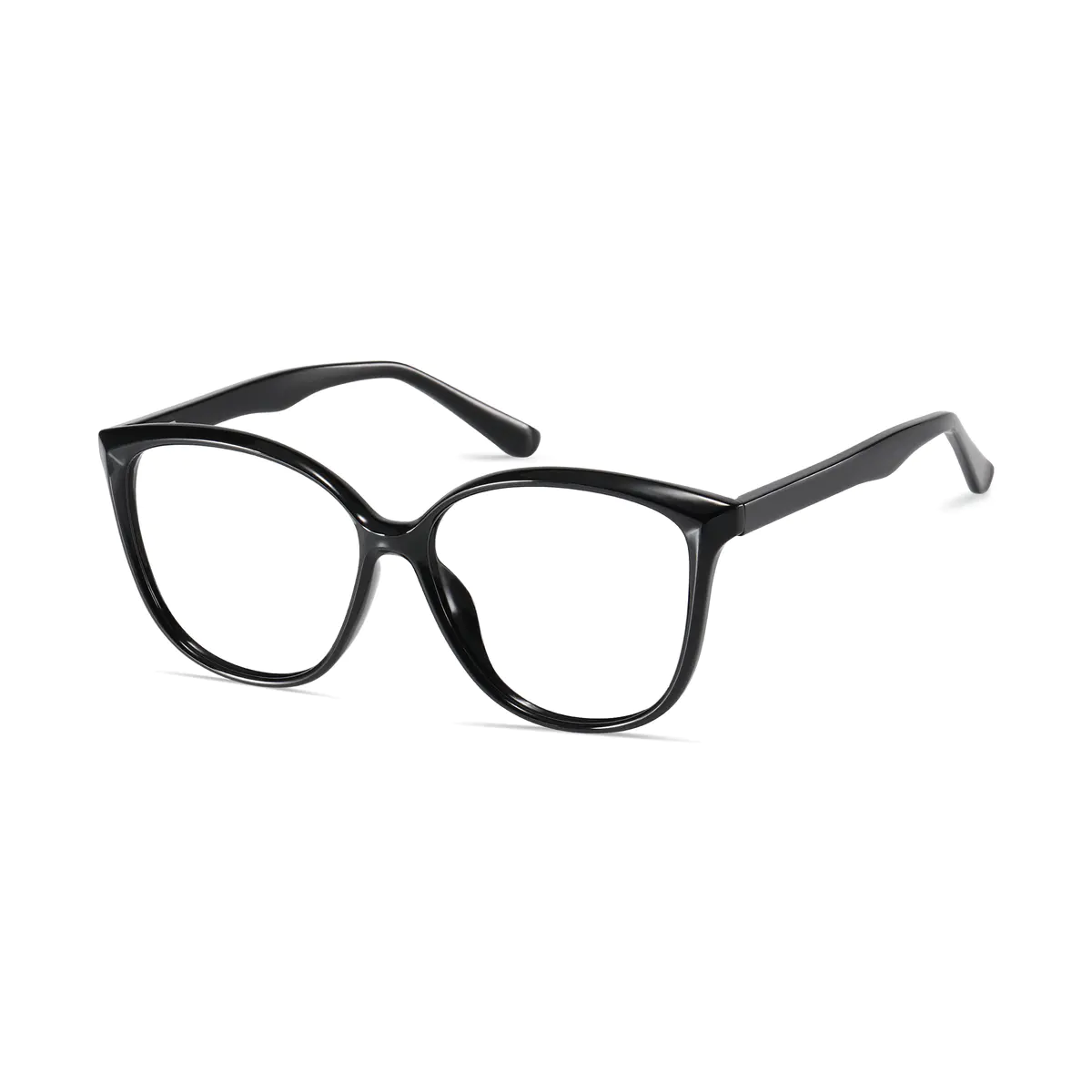 Oval Black Eyeglasses