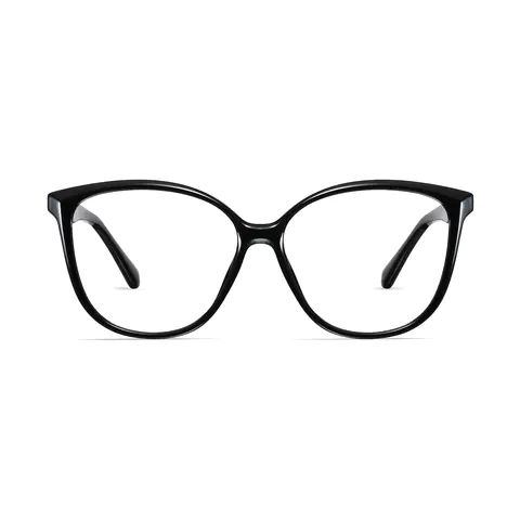 Oval Black Eyeglasses