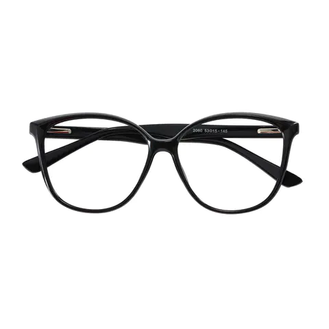 Oval Black Eyeglasses