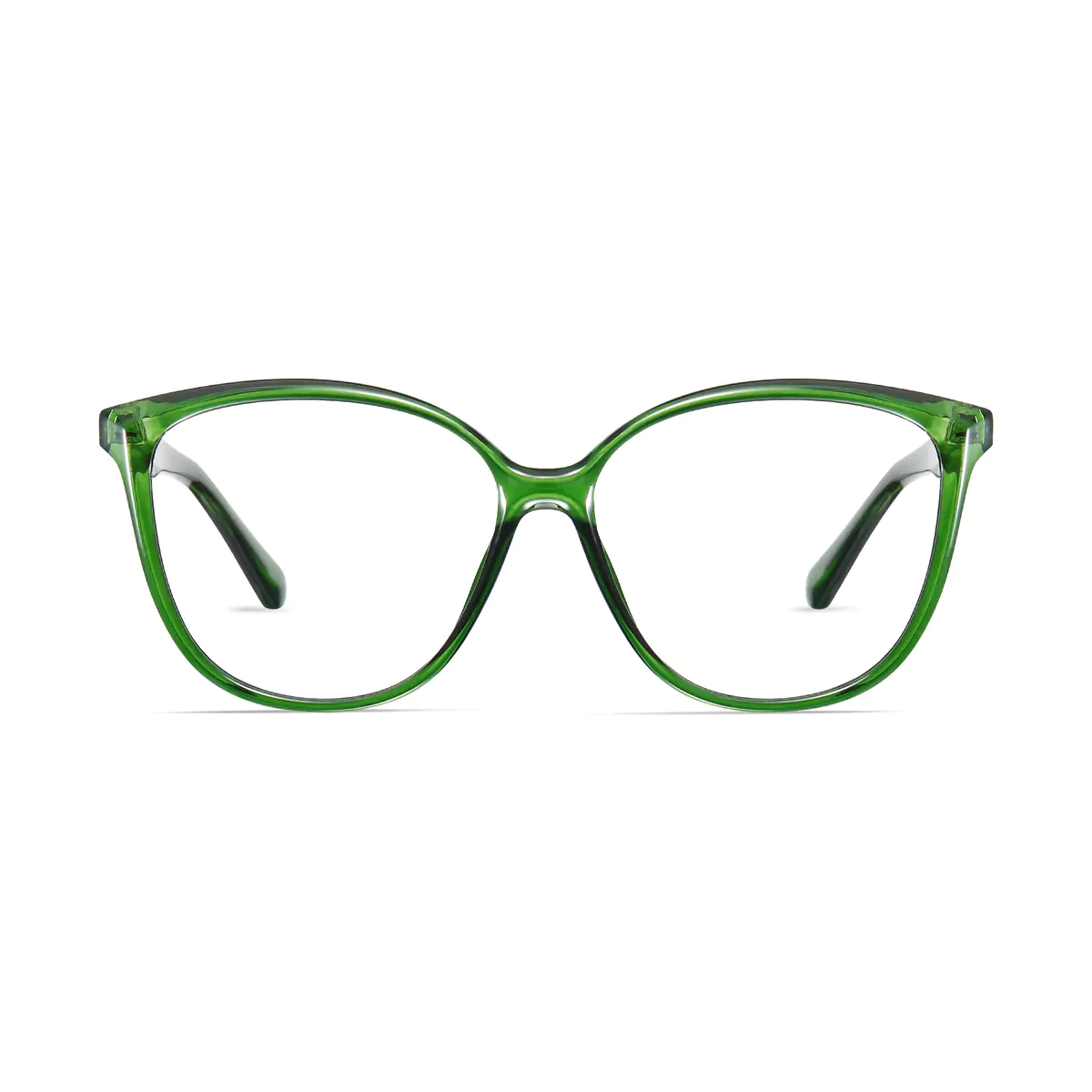 Oval Green Eyeglasses