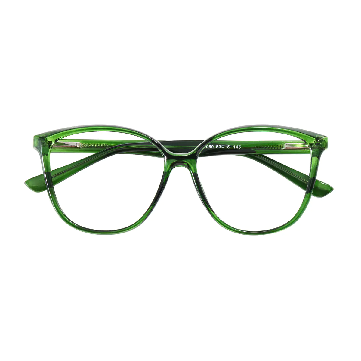 Oval Green Eyeglasses