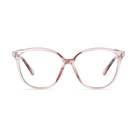 Oval Pink Eyeglasses