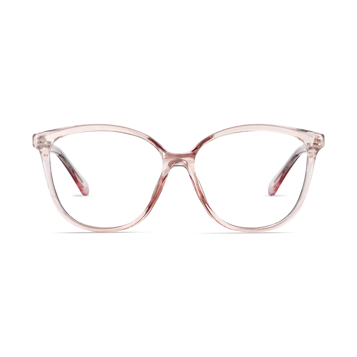 Oval Pink Eyeglasses