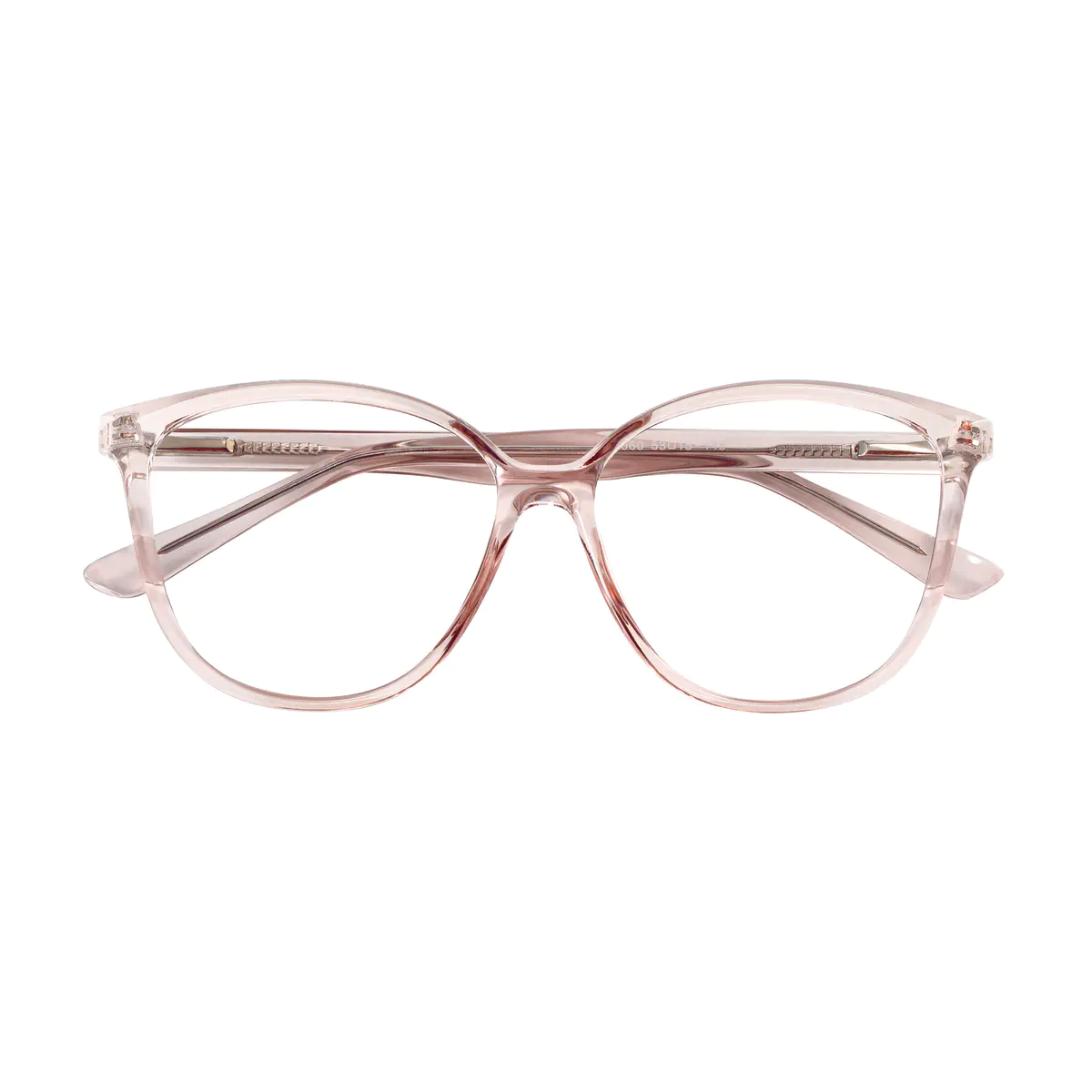 Oval Pink Eyeglasses