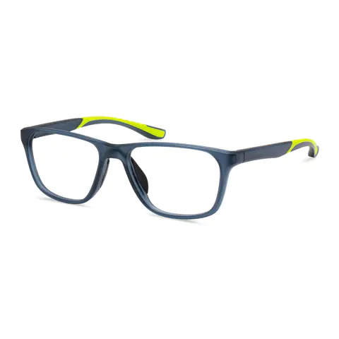 Rectangle Blue Eyeglasses