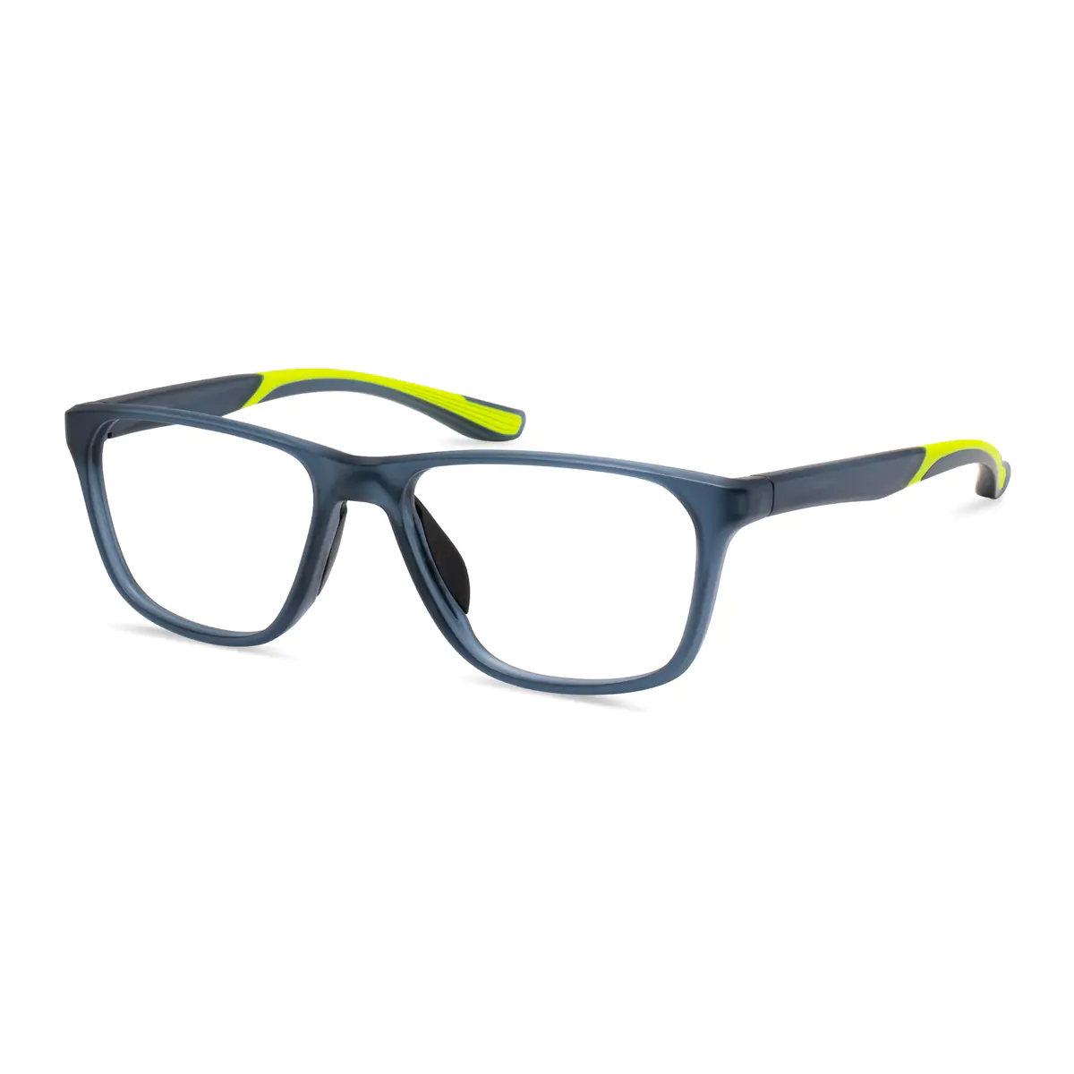 Rectangle Blue Eyeglasses